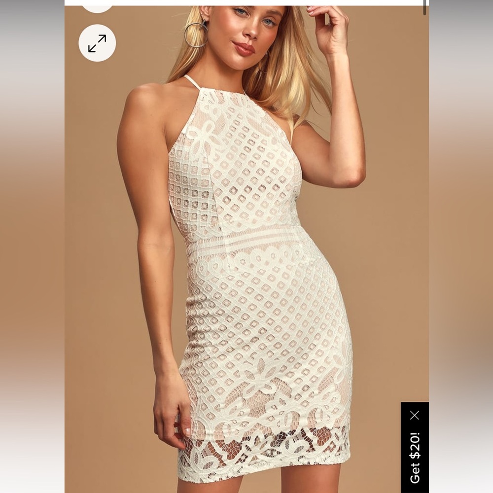 Steal a Kiss White Lulus Dress